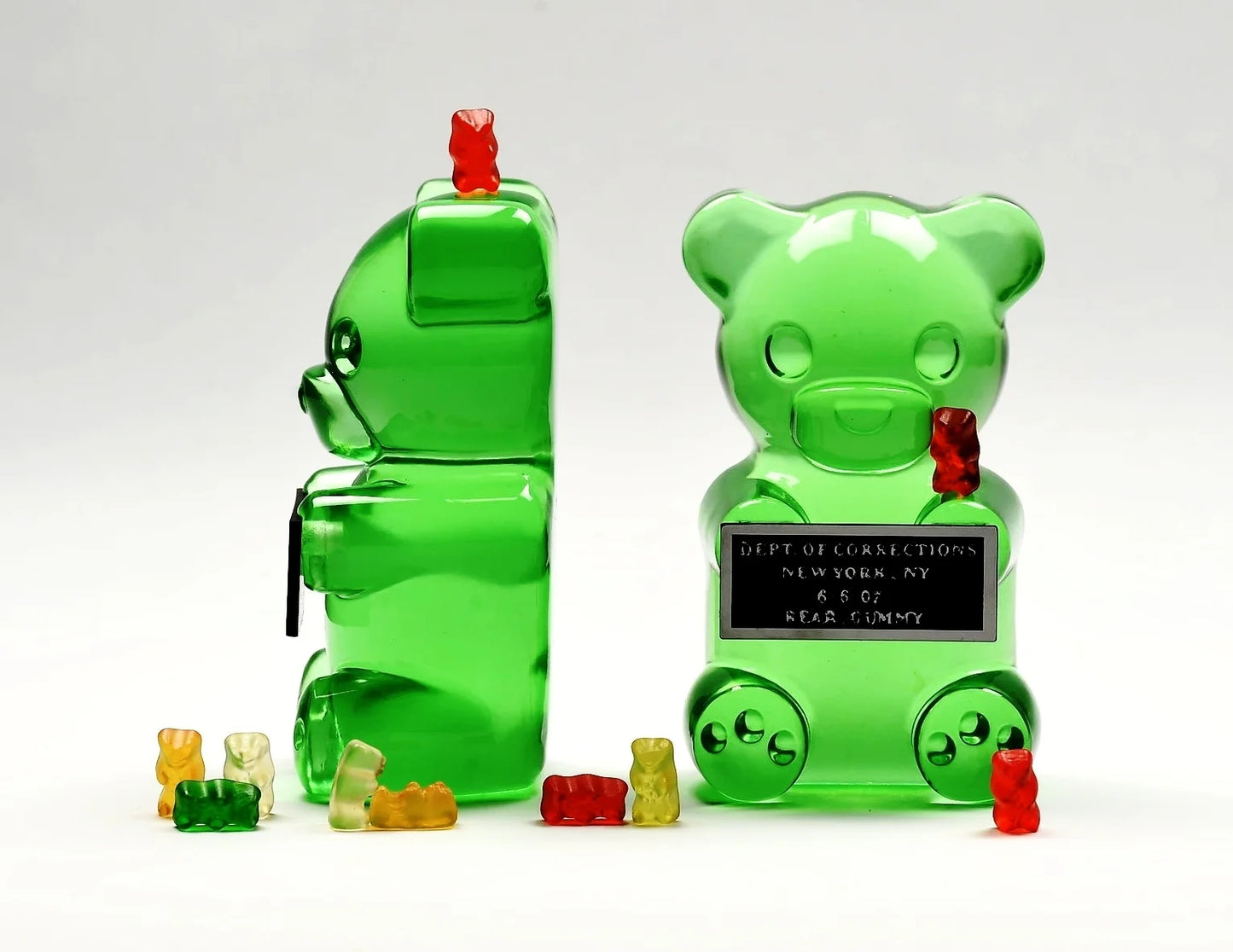 "Vandal Gummy" 6" Green Sculpture
