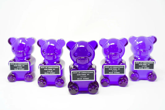 6" "VANDAL GUMMY" Blurple Sculpture