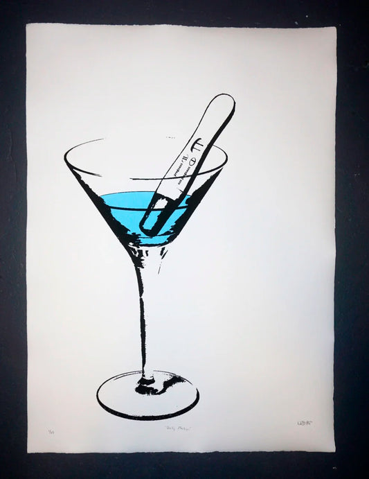 "Dirty Martini" Blue