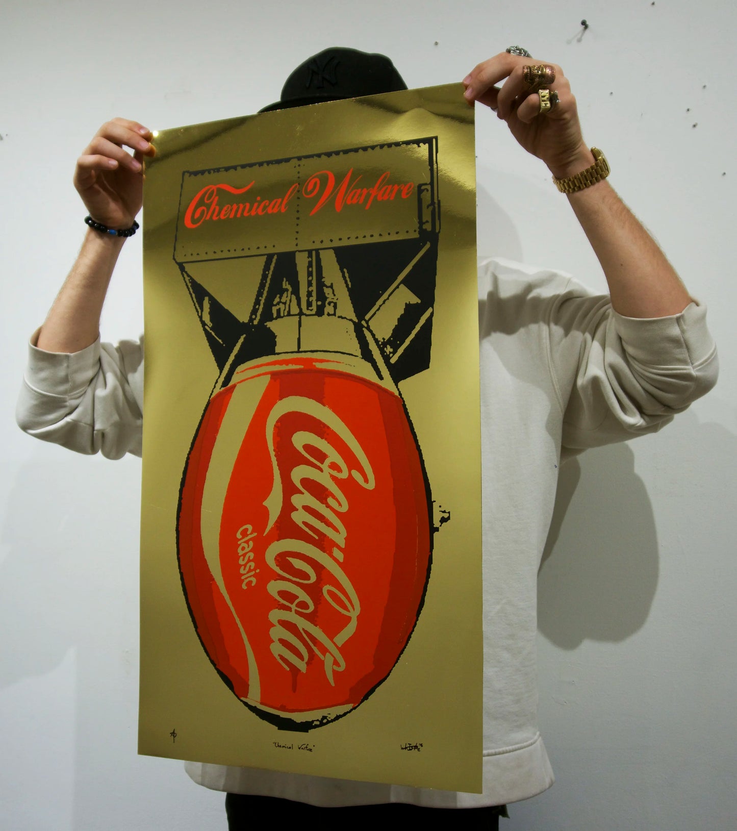 "Chemical Warfare" Silkscreen - Gold