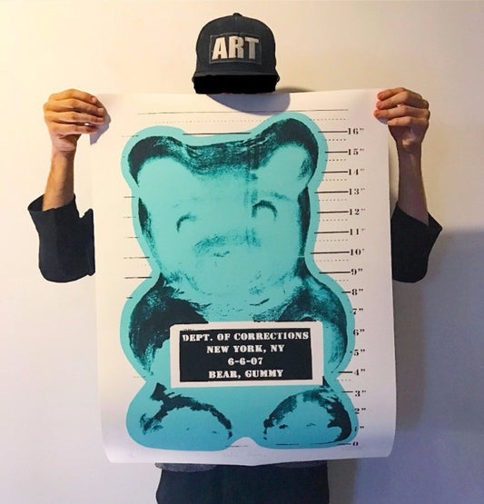 "Vandal Gummy" Tiffany Blue Print 24"x32"