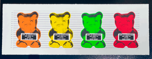 "Usual Suspects" SILKSCREEN 16"X46"