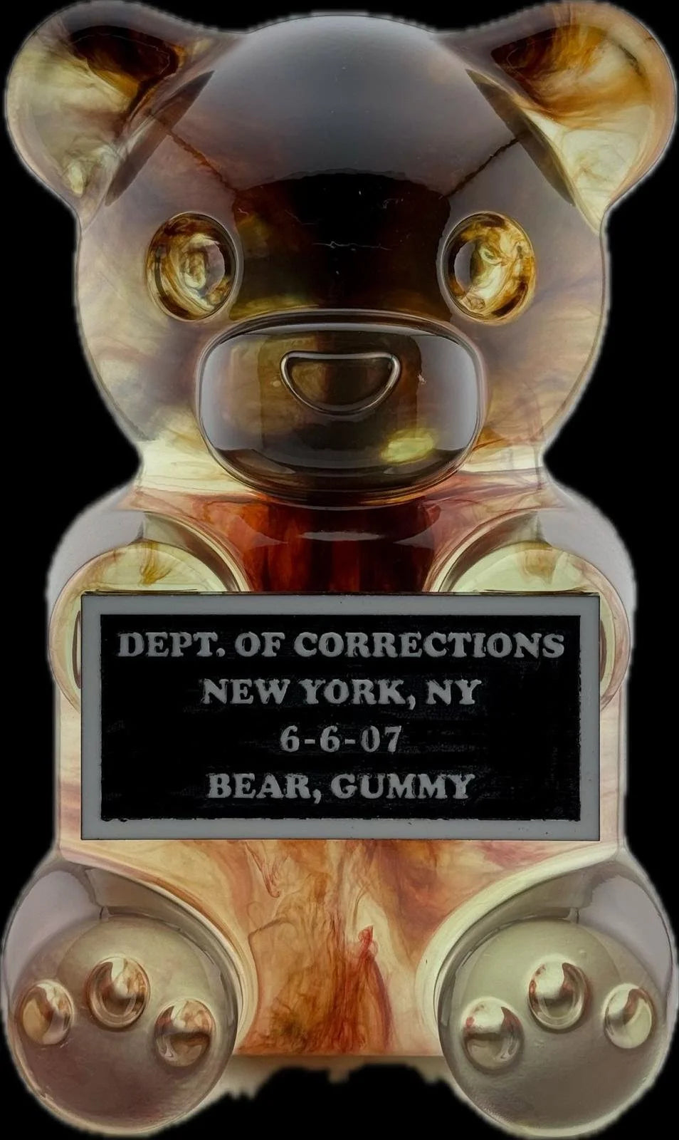 12-inch unique translucent Coca Cola Vandal Gummy resin sculpture by WhIsBe