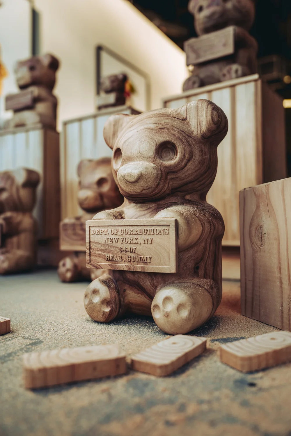 12-inch Vandal Gummy wood sculpture by WhIsBe