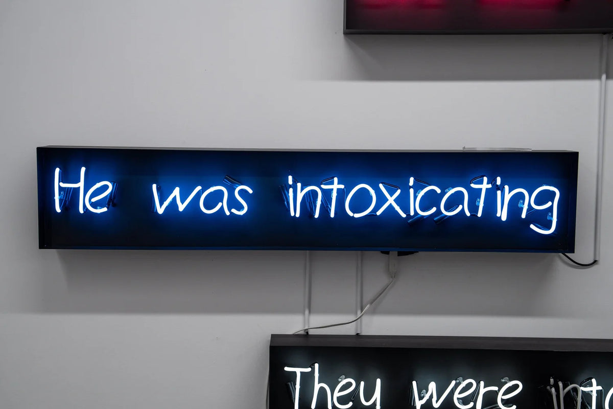 He Was inTOXICating neon artwork by WhIsBe